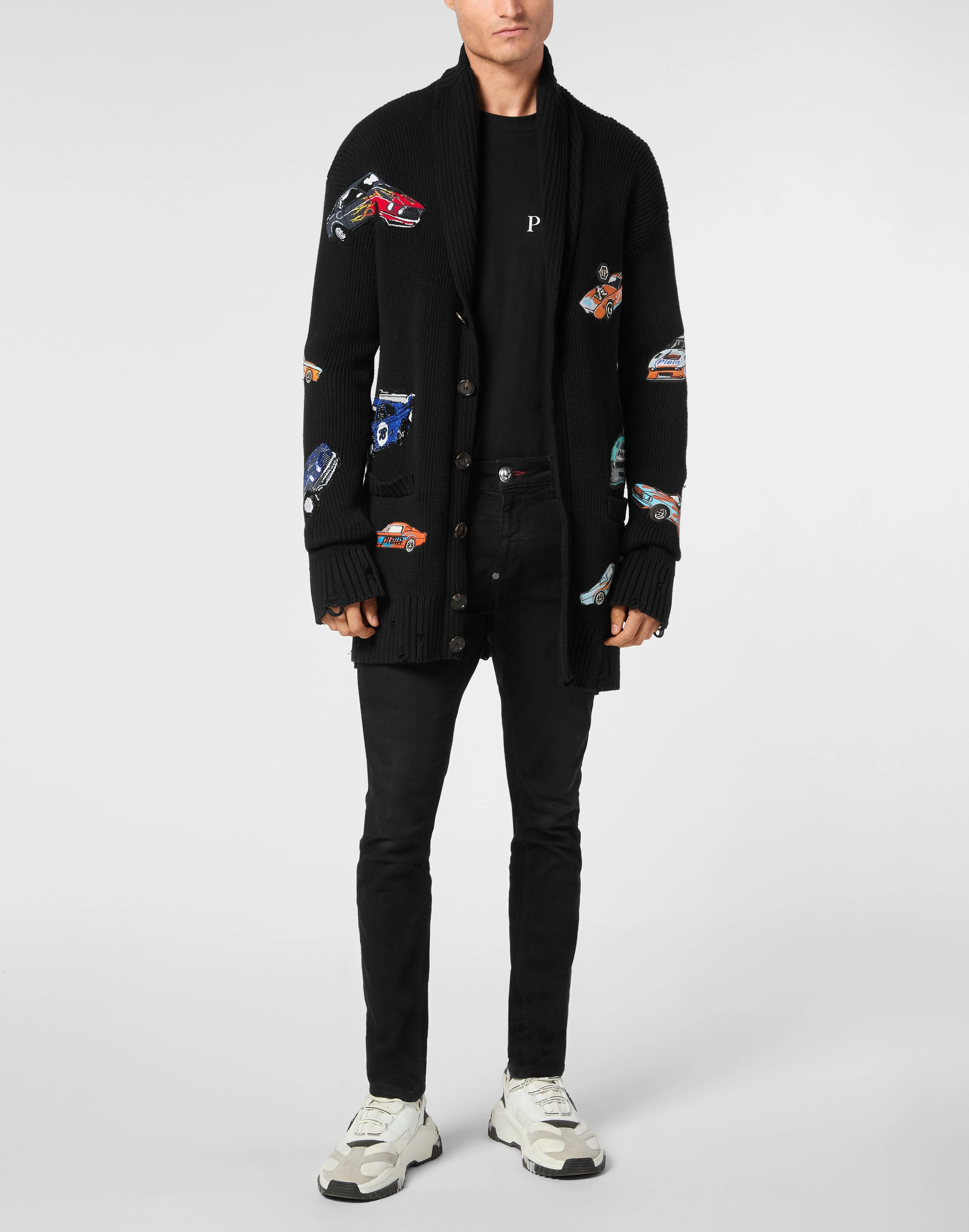 Knitted Cardigan LS Cars Racing