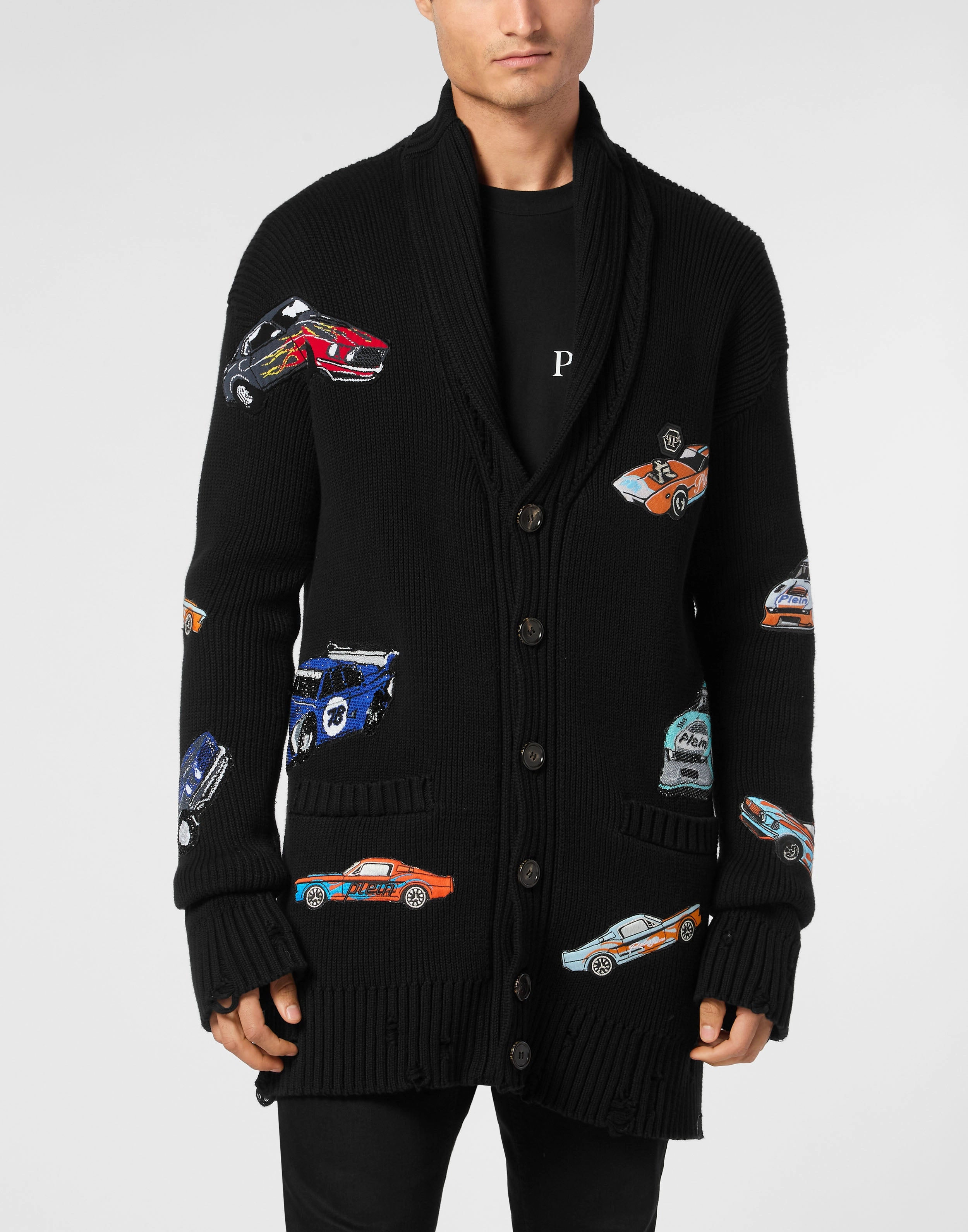 Knitted Cardigan LS Cars Racing