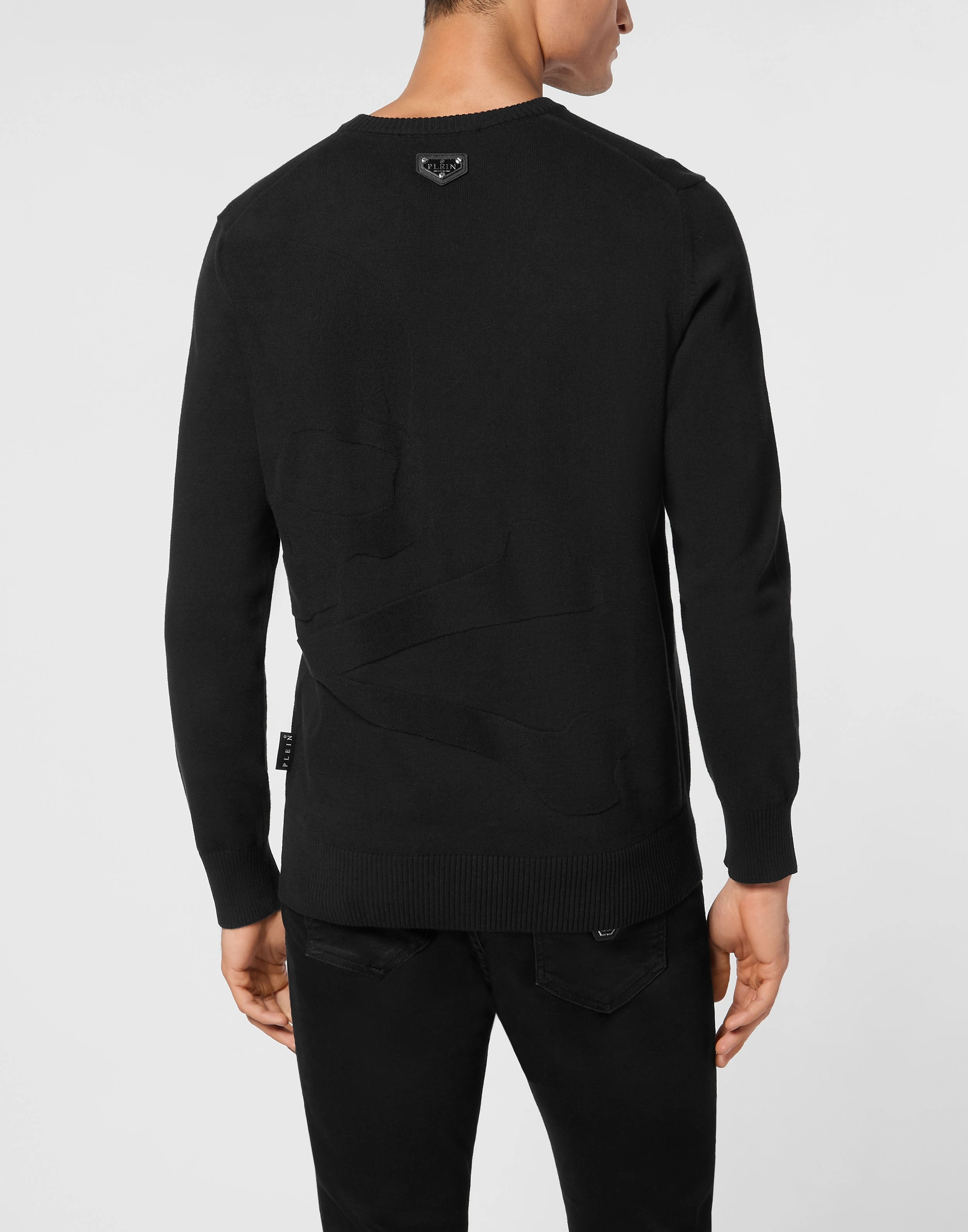 Knitted Pullover Round Neck LS Skull&amp;Bones