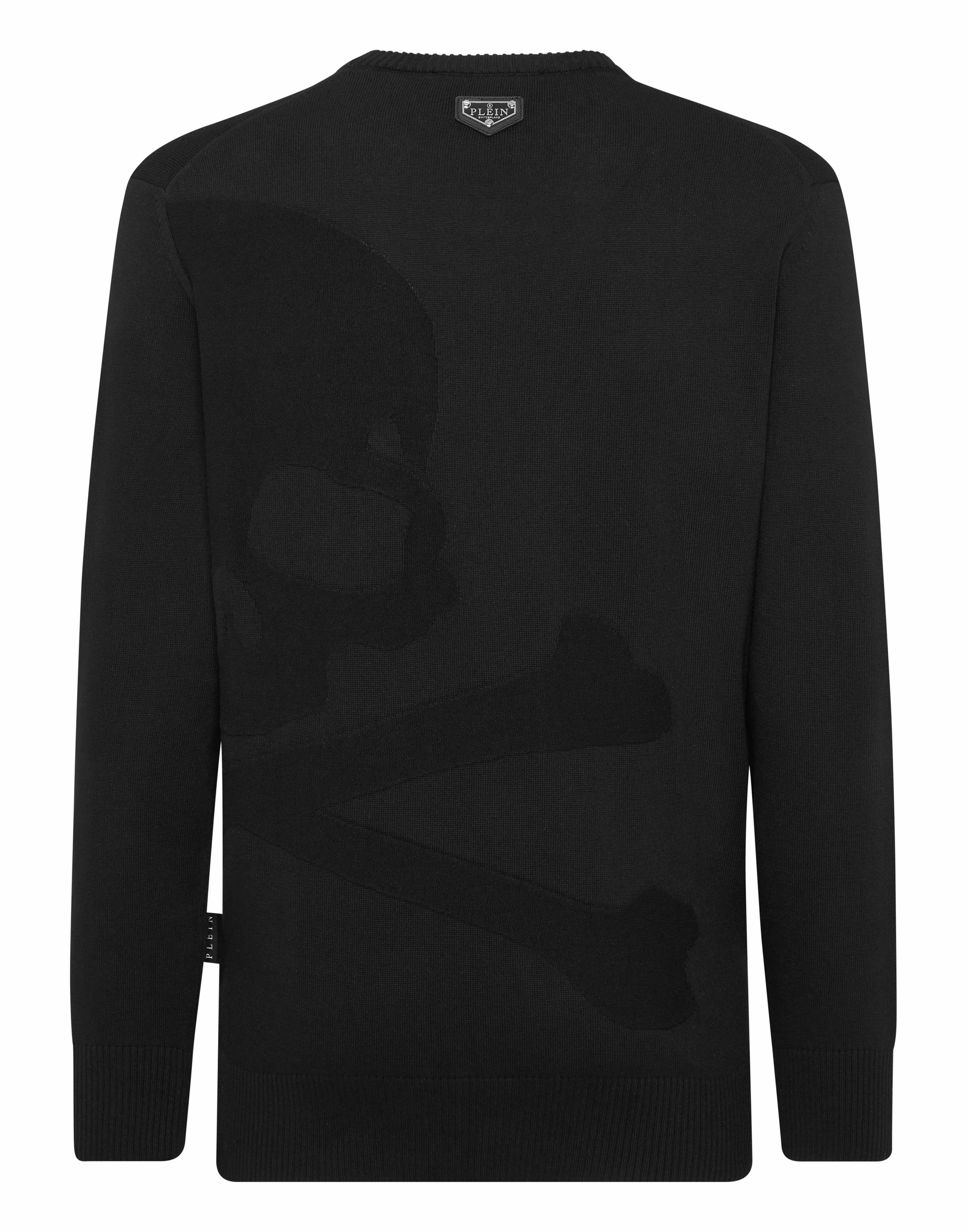 Knitted Pullover Round Neck LS Skull&amp;Bones