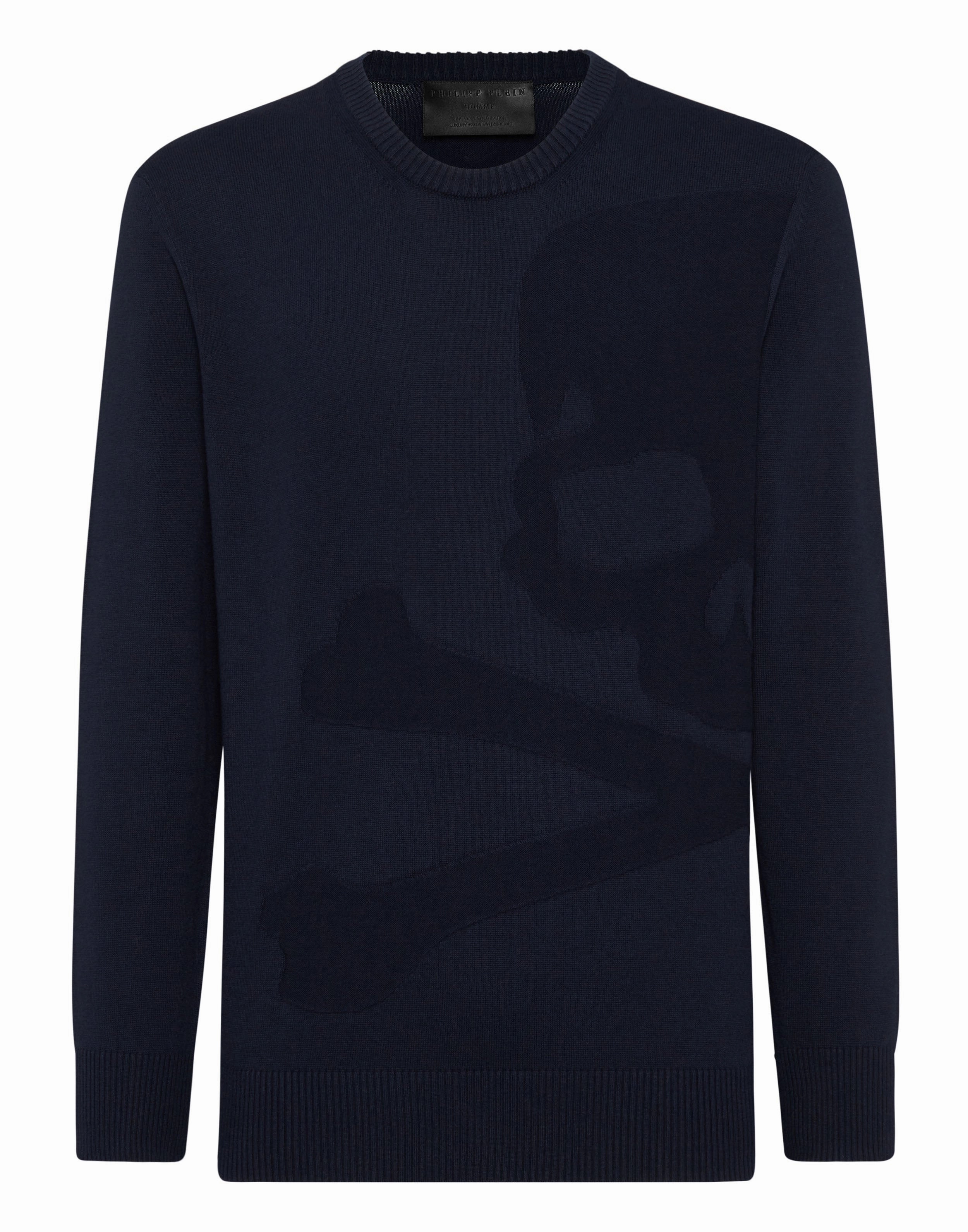 Knitted Pullover Round Neck LS Skull&amp;Bones