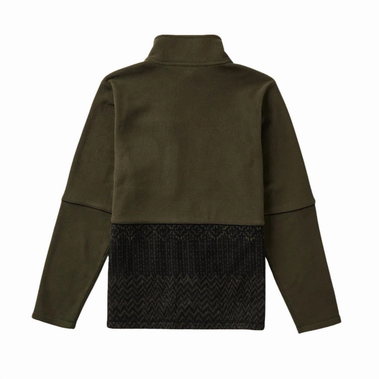 Landfall Fleece Zip Jacket In Military Sashiko