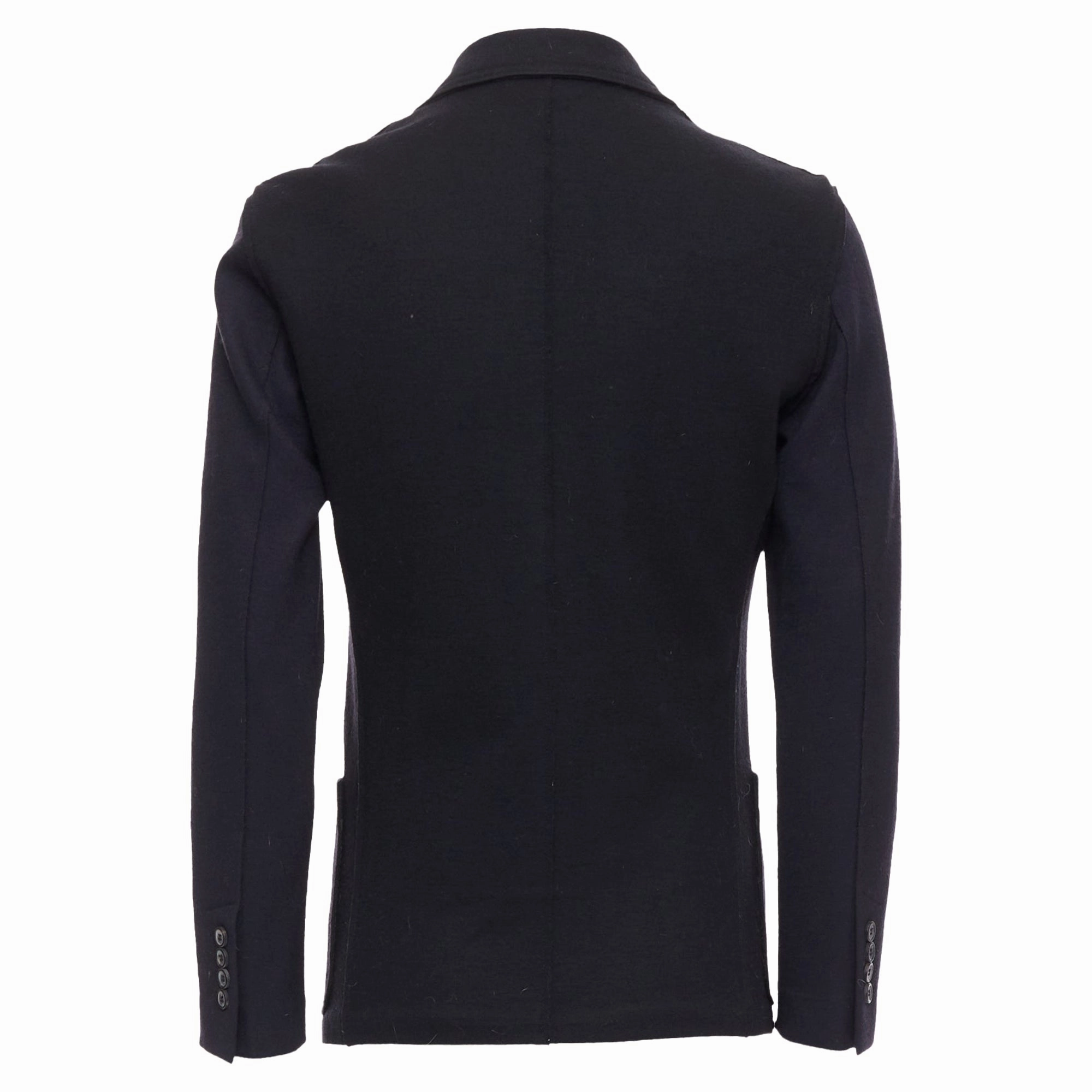Lanvin Bicolour Wool Blend Pocketed Blazer Jacket