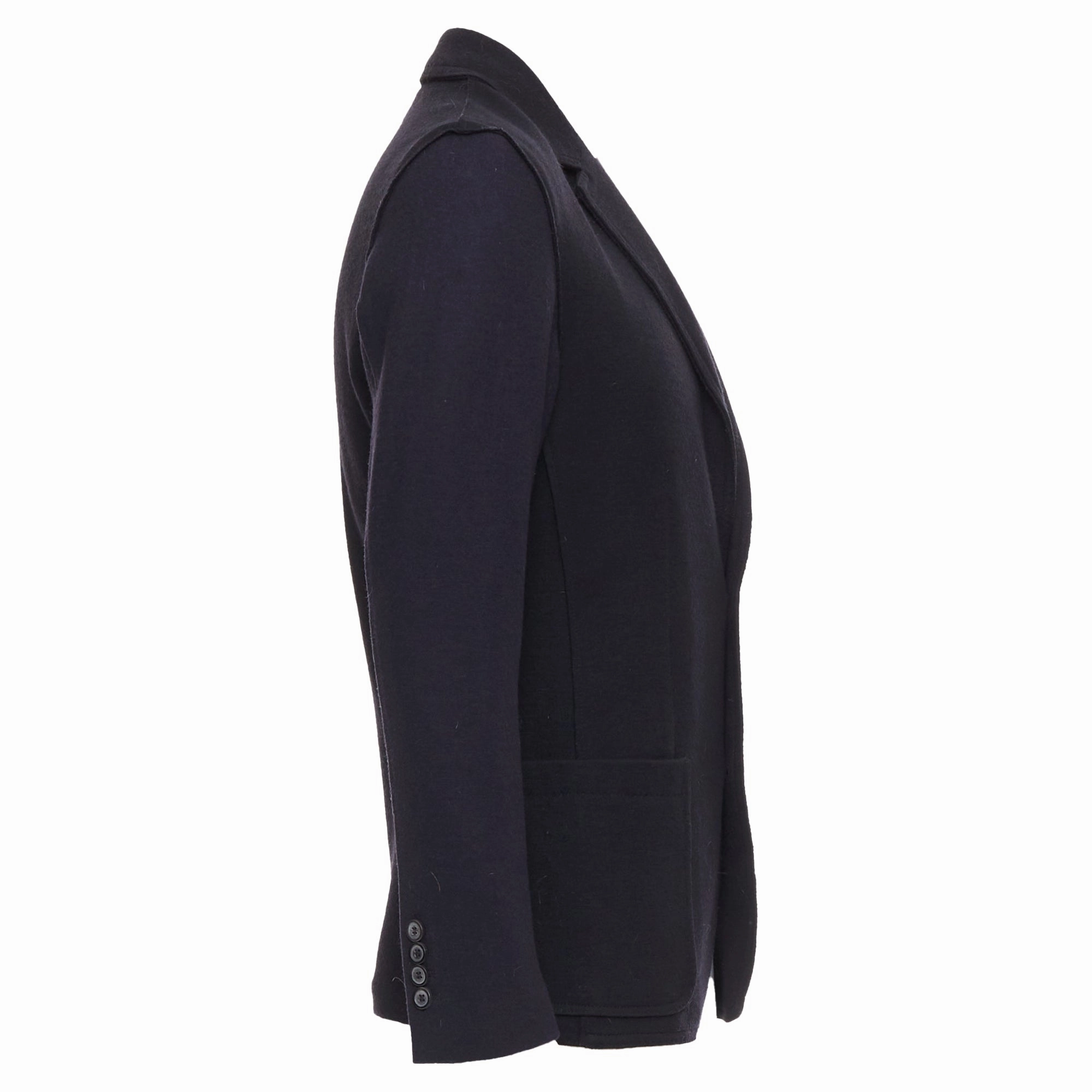 Lanvin Bicolour Wool Blend Pocketed Blazer Jacket