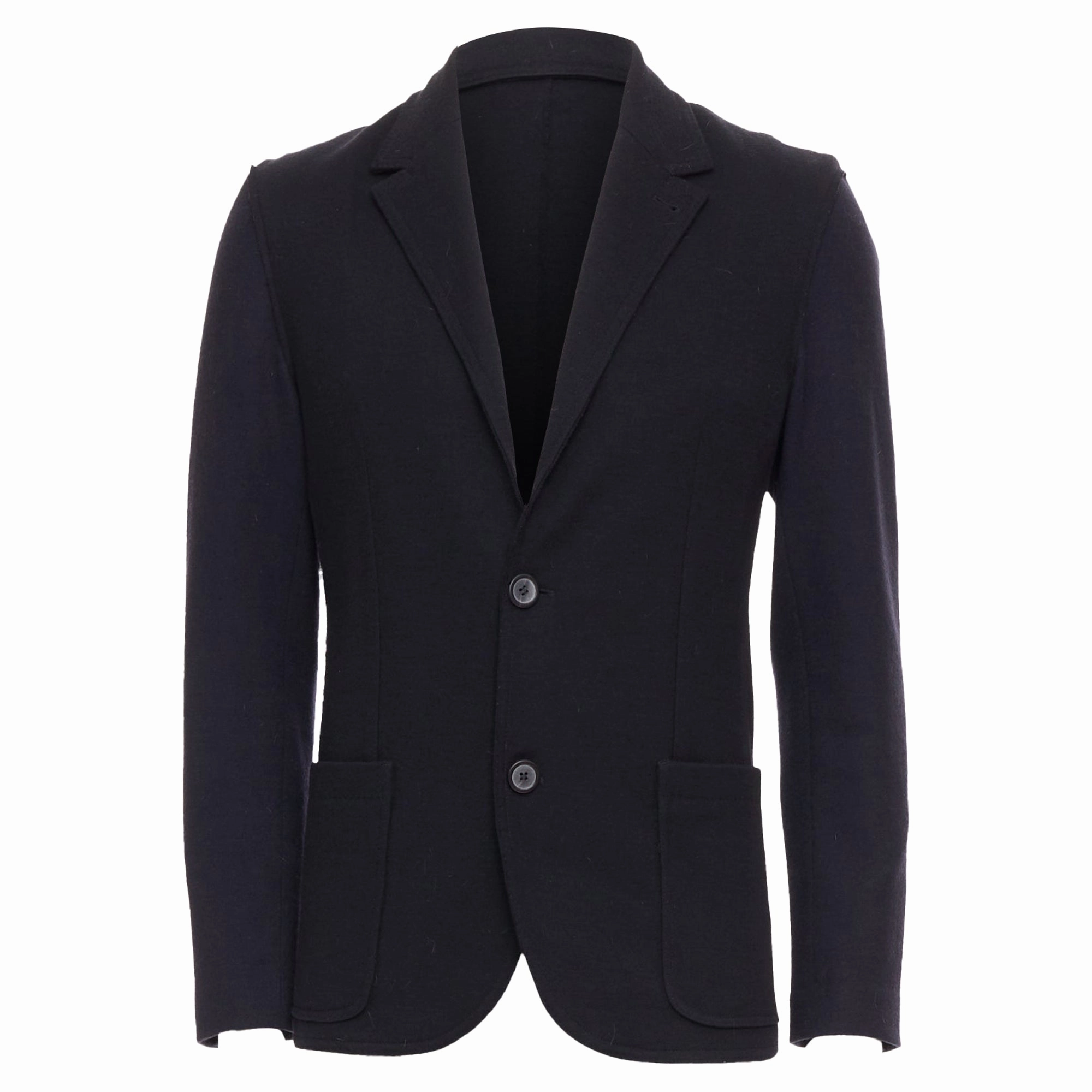 Lanvin Bicolour Wool Blend Pocketed Blazer Jacket