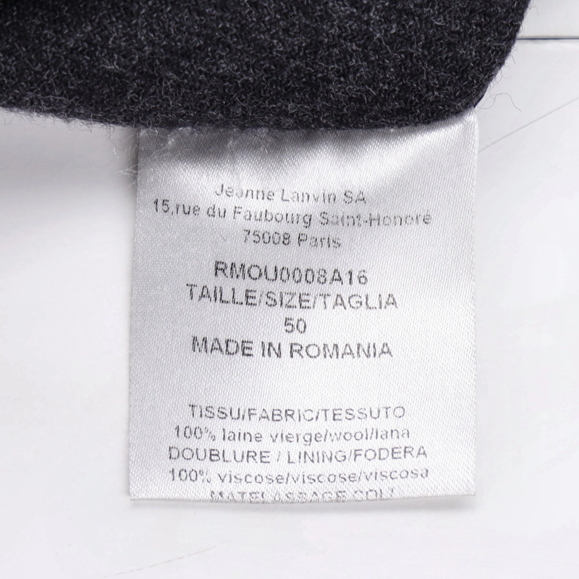Lanvin Zipped Bomber Jacket in Grey Wool