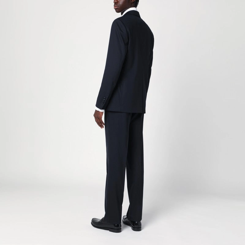 Lardini Men's Single-Breasted blue Wool Suit