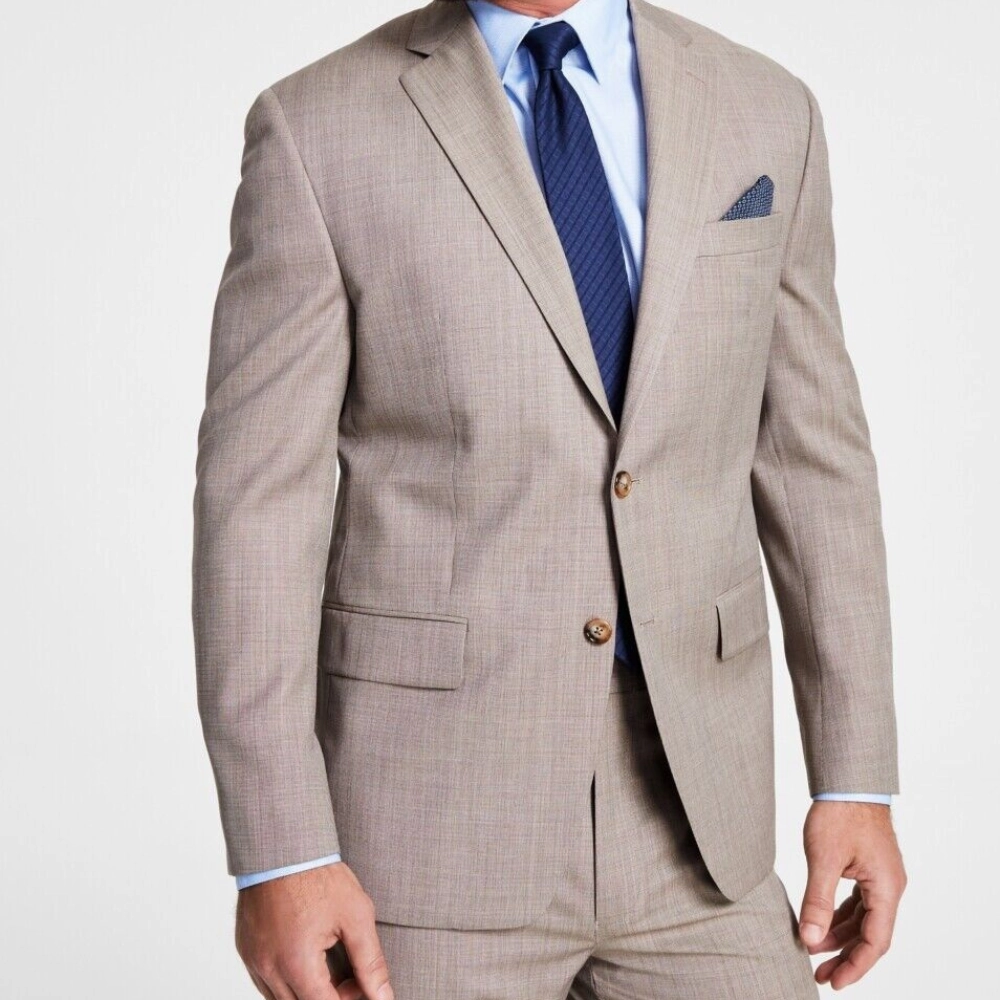 Lauren Ralph Lauren Suit Jacket Mens 40R UltraFlex Classic-Fit Long Sleeve MKL65