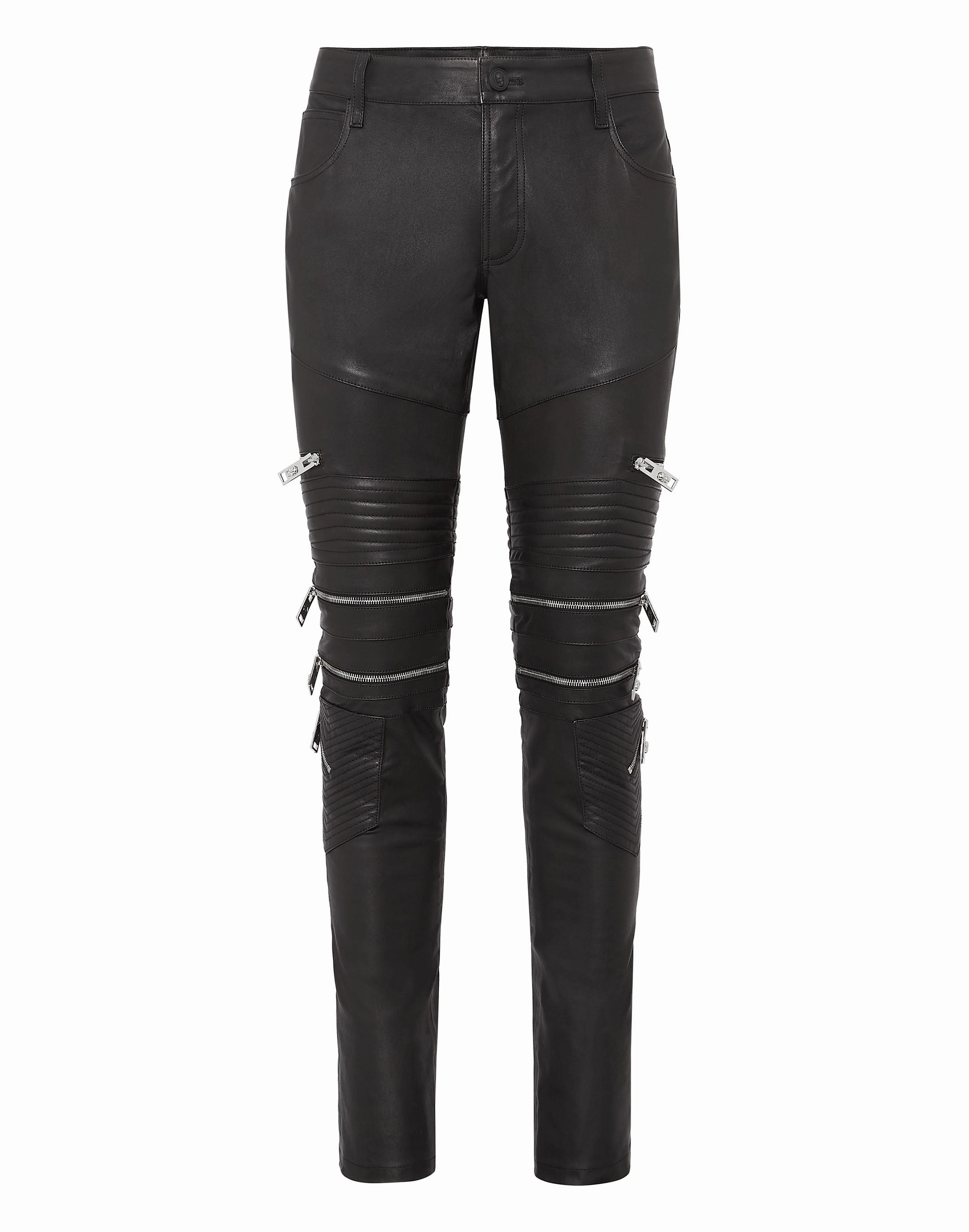 Leather Biker Trousers