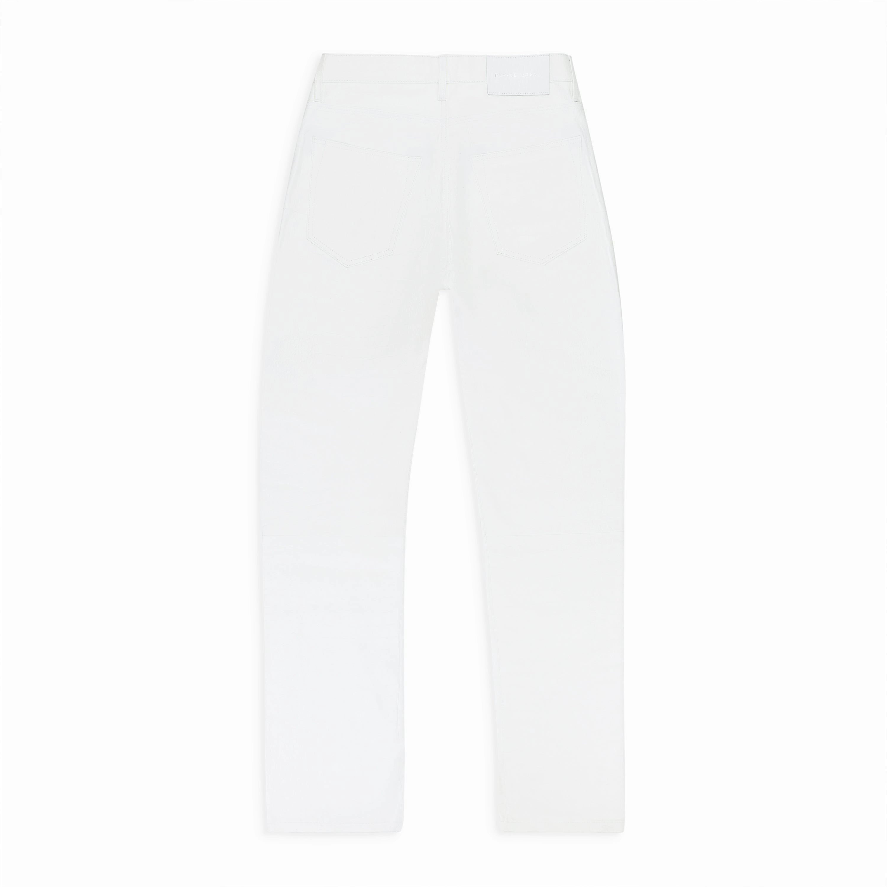 LEATHER RELAXED FIT PANT WHITE SKINNY JEANS