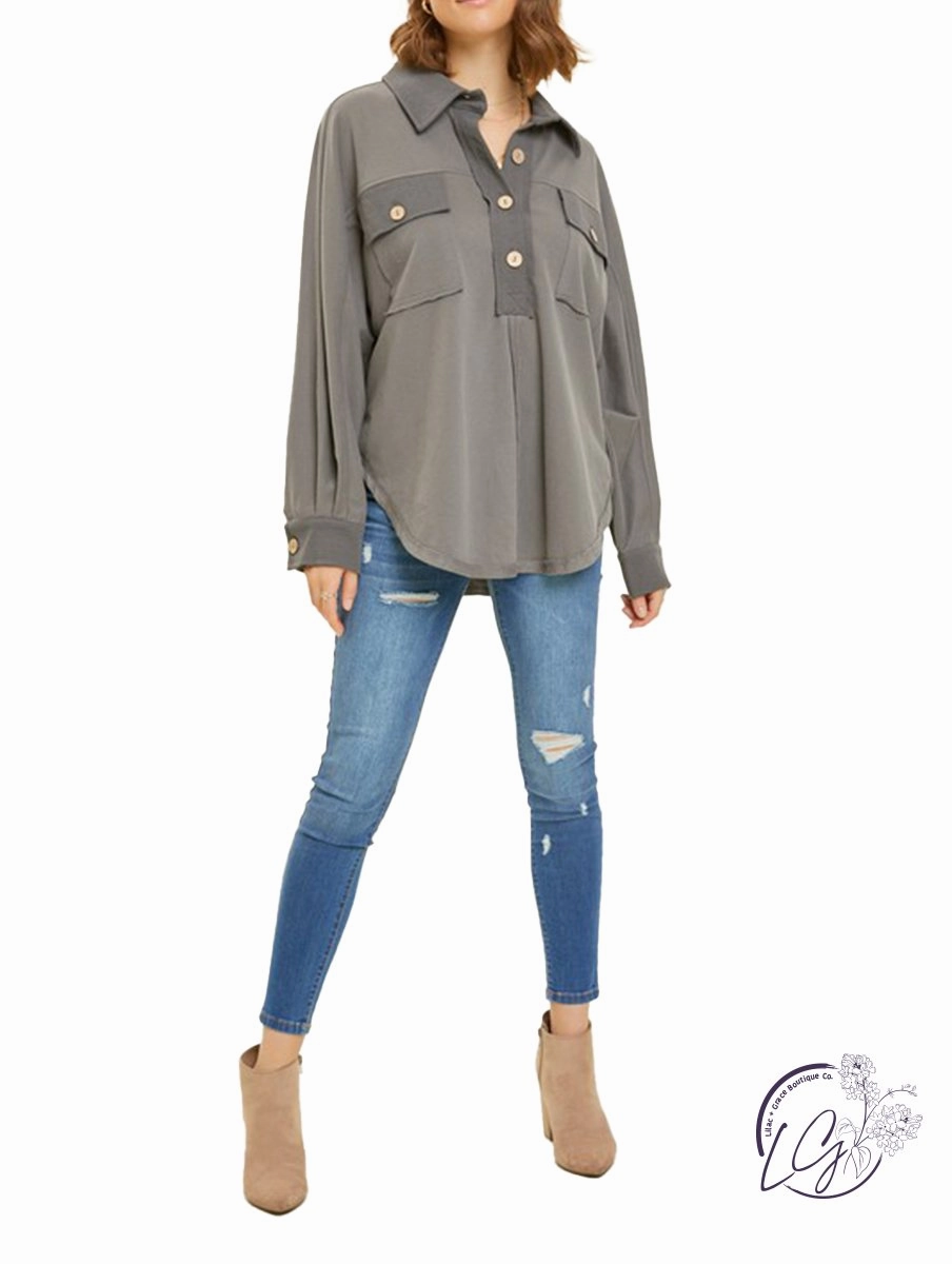 Leisure Luxe Half-Zip Pullover