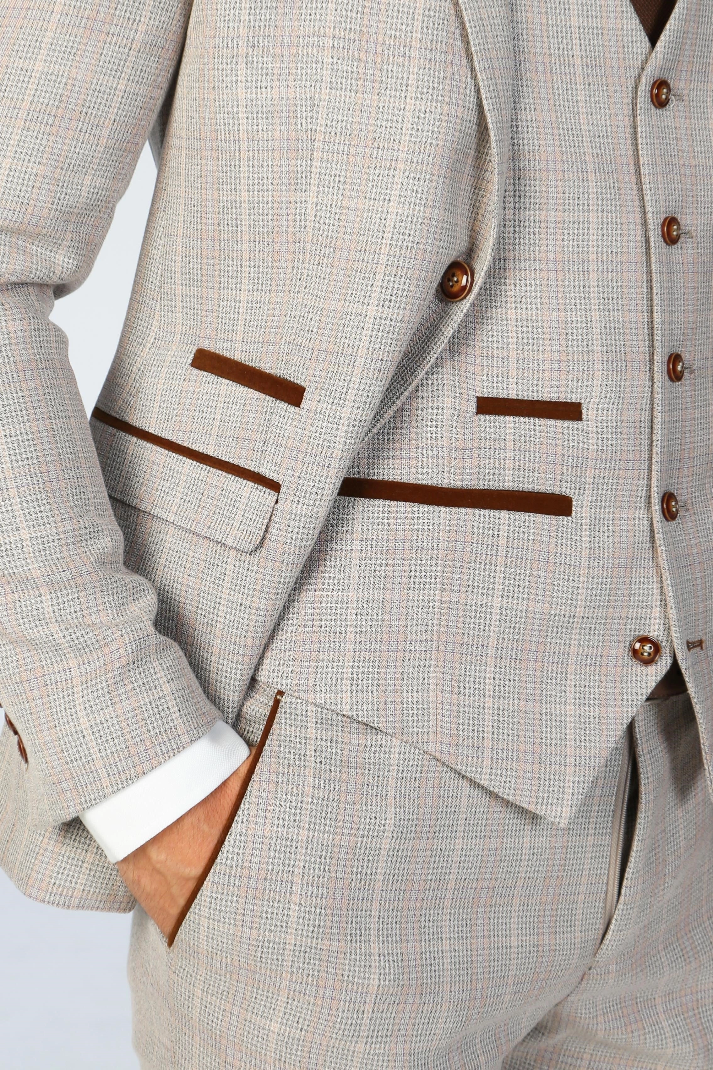 Leo 3 Piece Checked Suit
