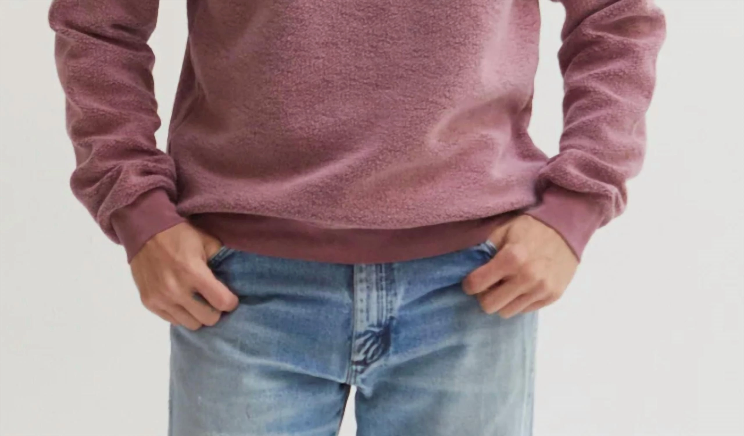 Leo Reverse Crewneck In Raisin