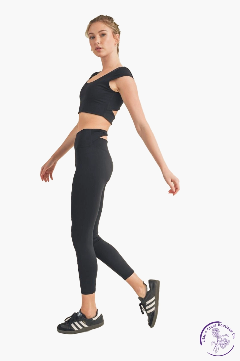 Let's Move Cut Out Sports Bra affordable athletic pants for men