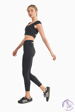 Let's Move Cut Out Sports Bra affordable athletic pants for men