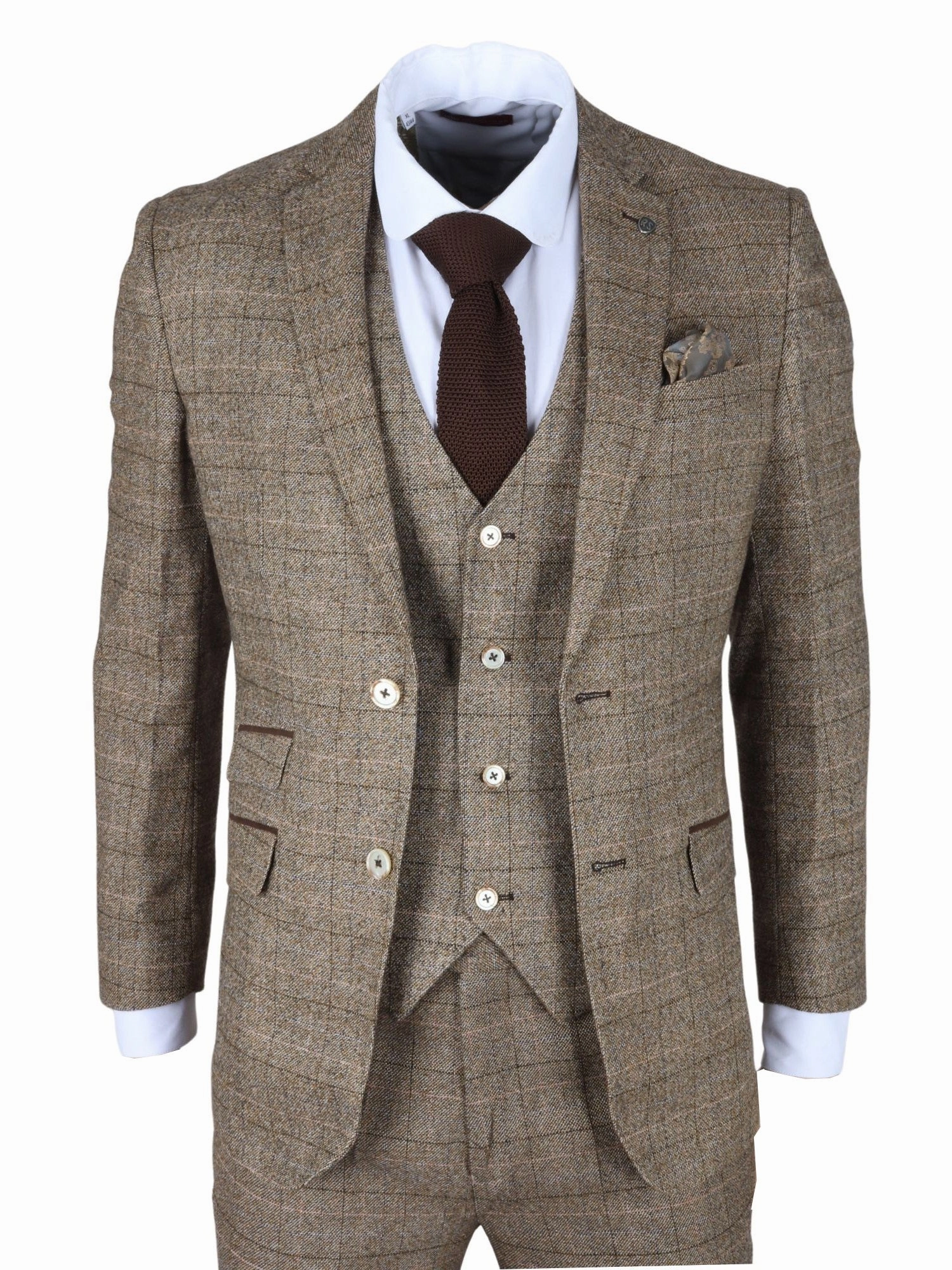 Liam 3 Piece Suit Checked Slim Fit Formal Dress