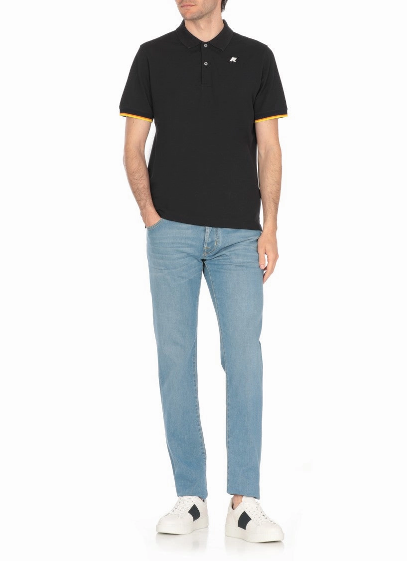 Ligh-Blue Cotton Nick Slim Pants