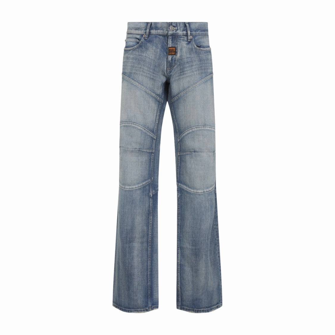 Light Blue Fitted Low Waist Denim Jeans