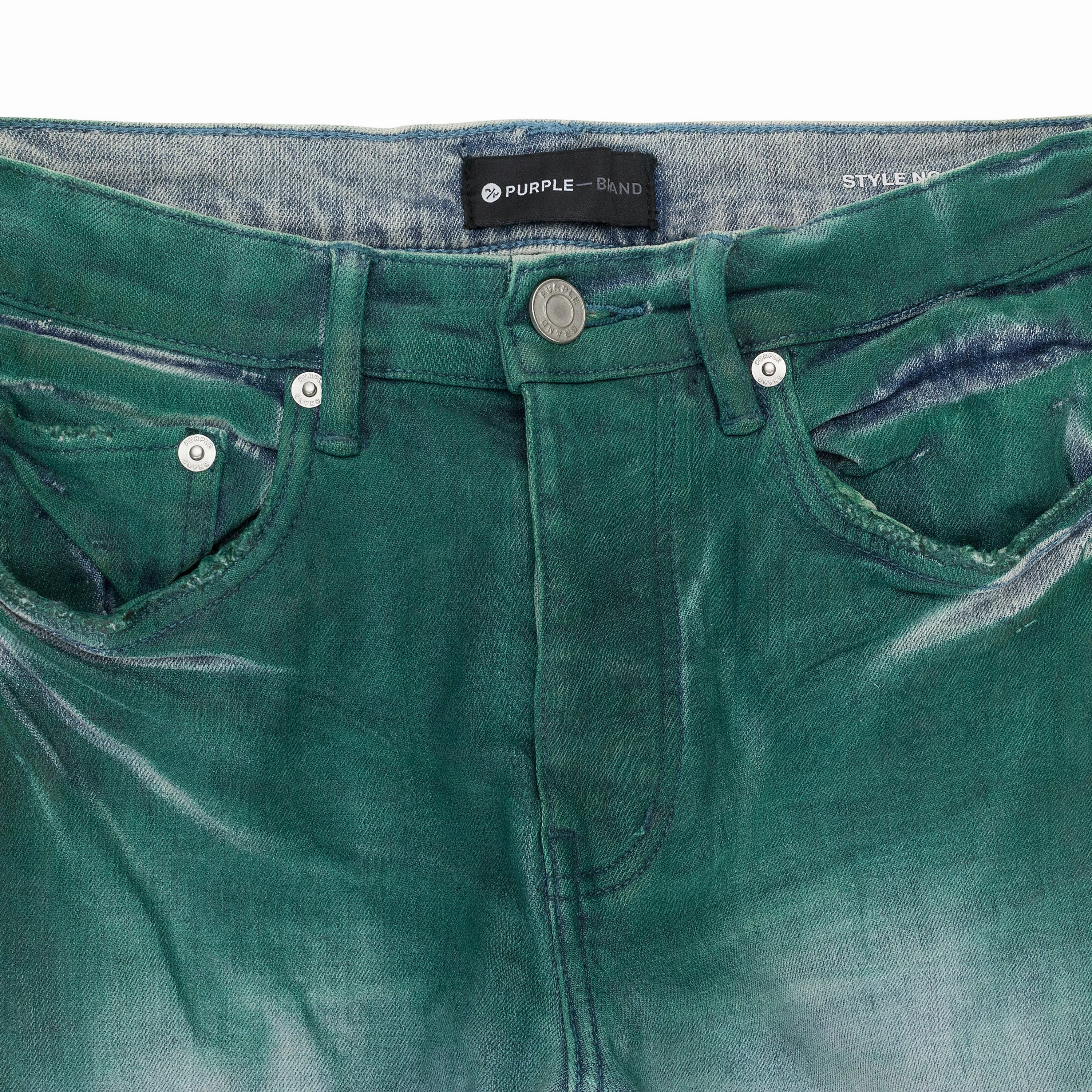 LIGHT MULTI DARK COLOR COATED DIAGONAL Indigo SKINNY JEANS
