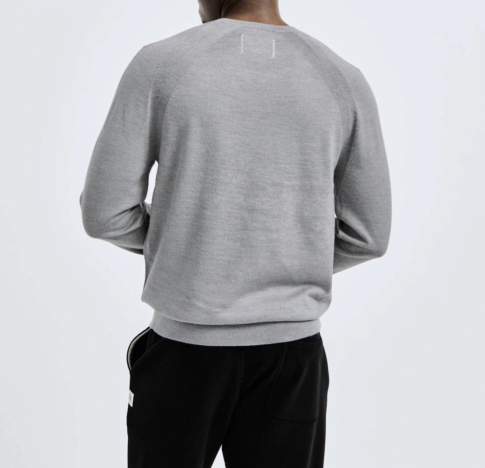 Lightweight Harry Crewneck In Heather Grey