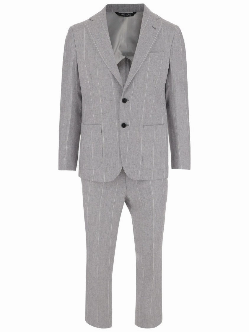 Linen Pinstripe Suit