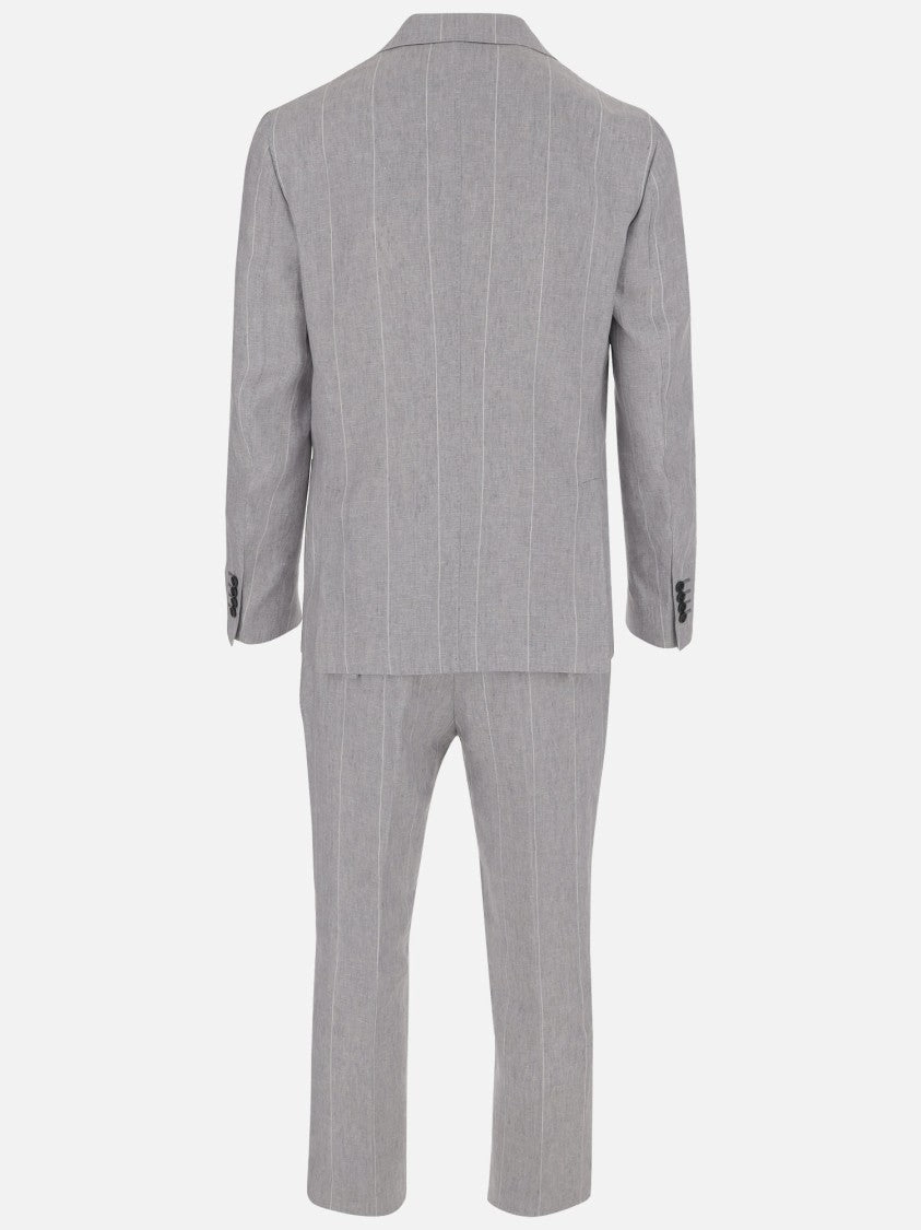 Linen Pinstripe Suit