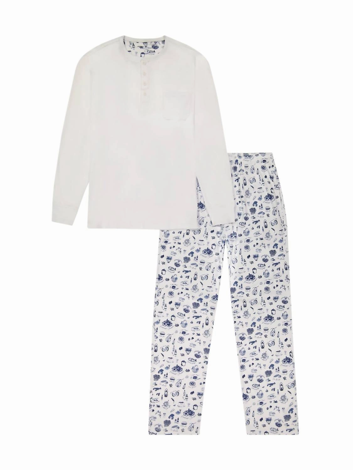Long Pajama Set In Clambake