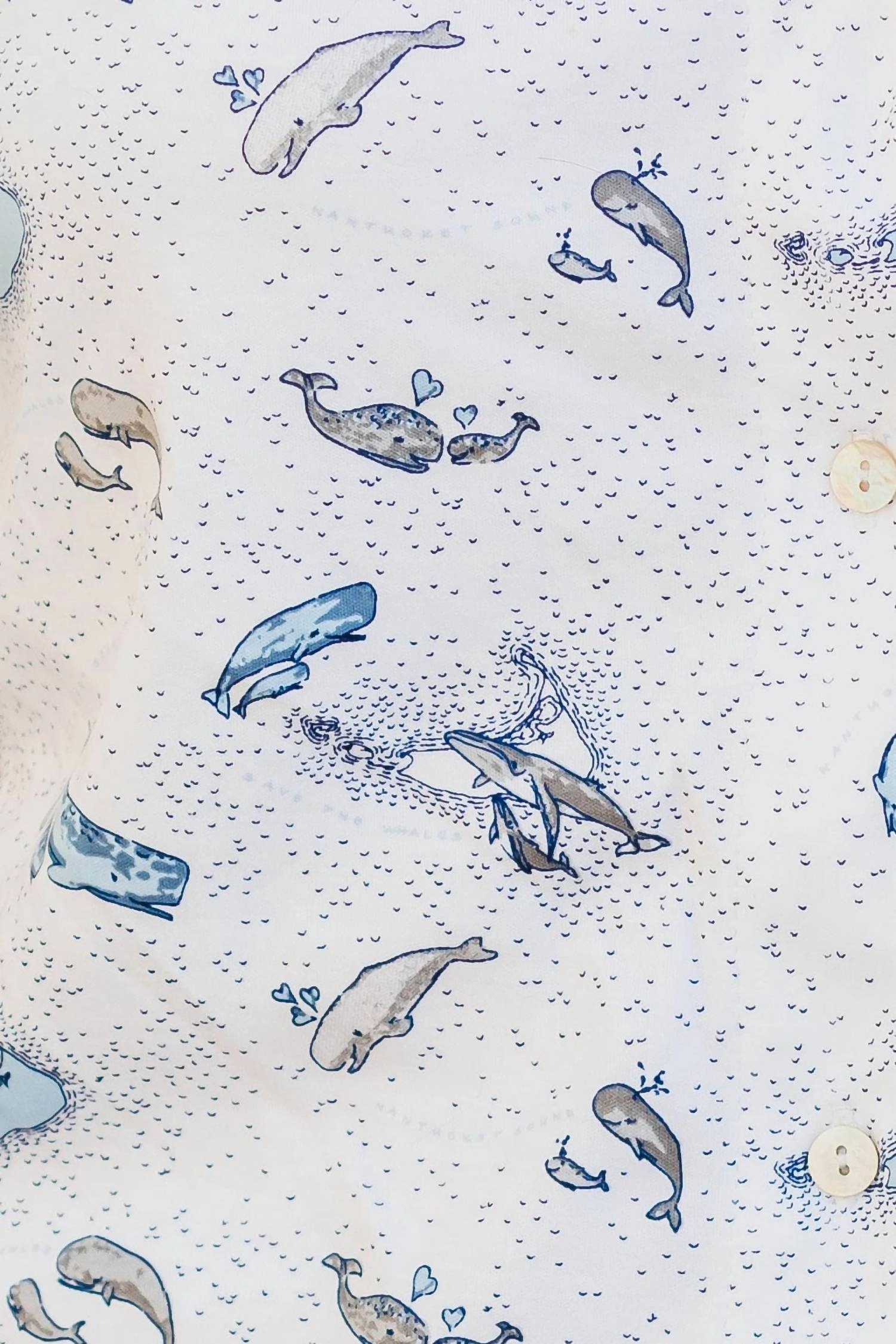 Long Pajama Set In Save The Whales