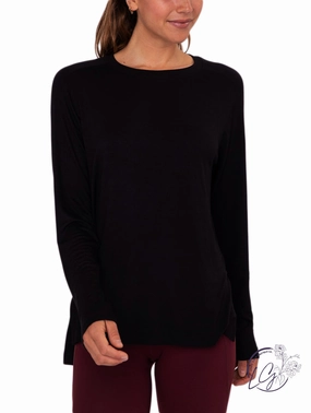 Long Sleeve Raglan Detail Top affordable athletic pants for men