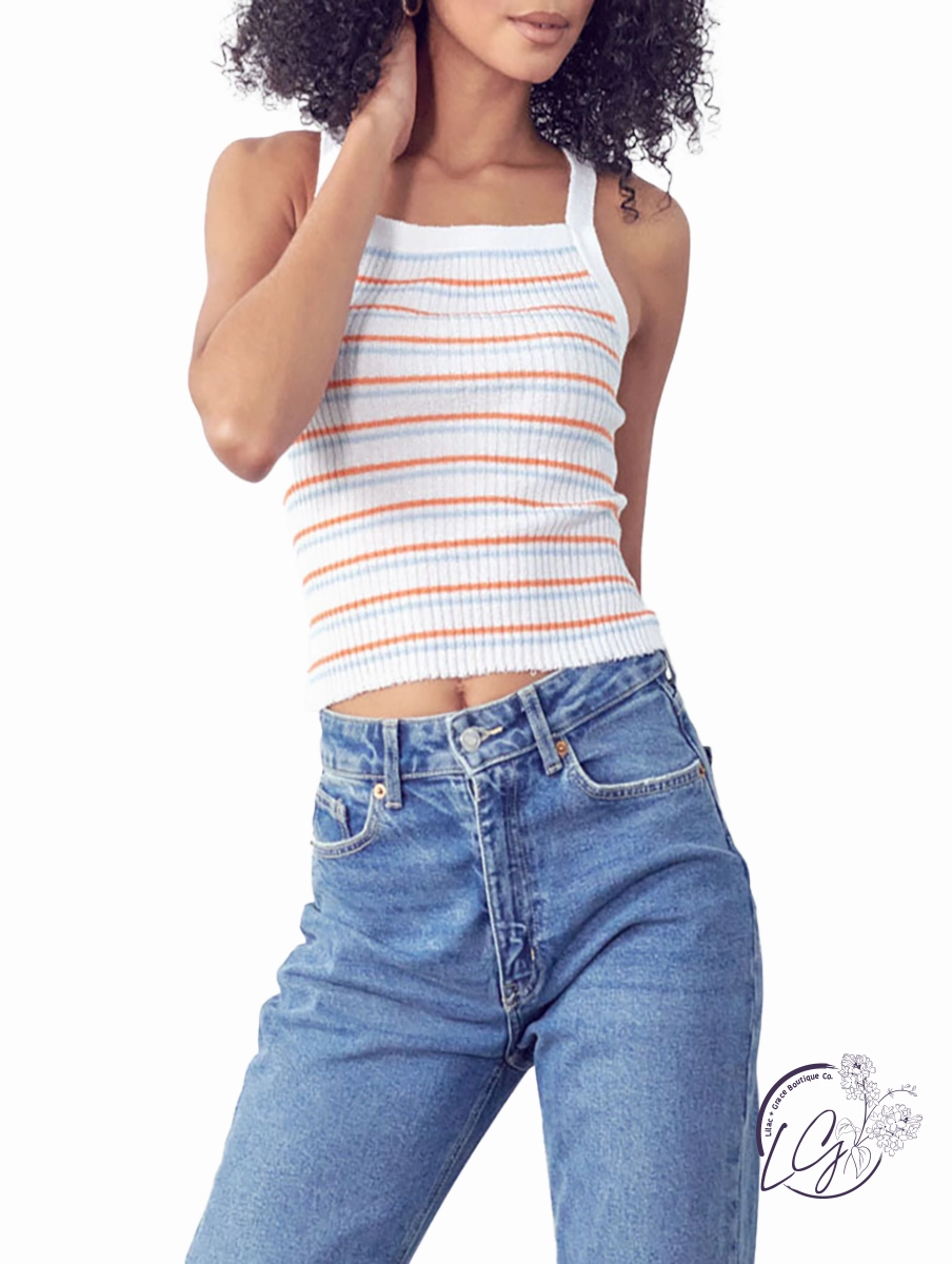 Long Summer Nights Cropped Knit Tank