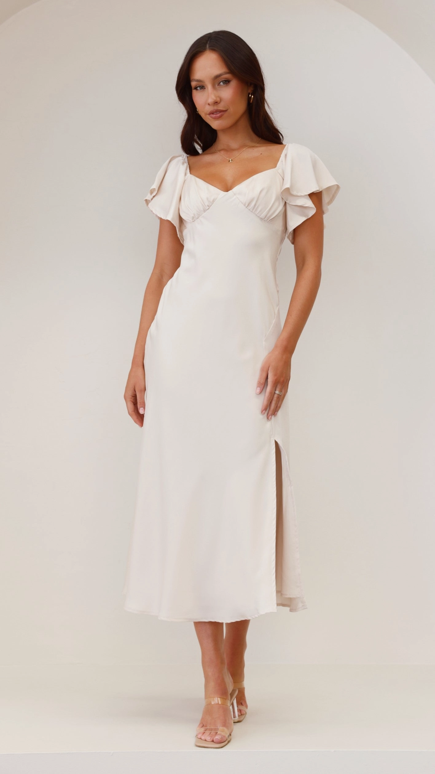 Louisa Midi Dress - Ivory