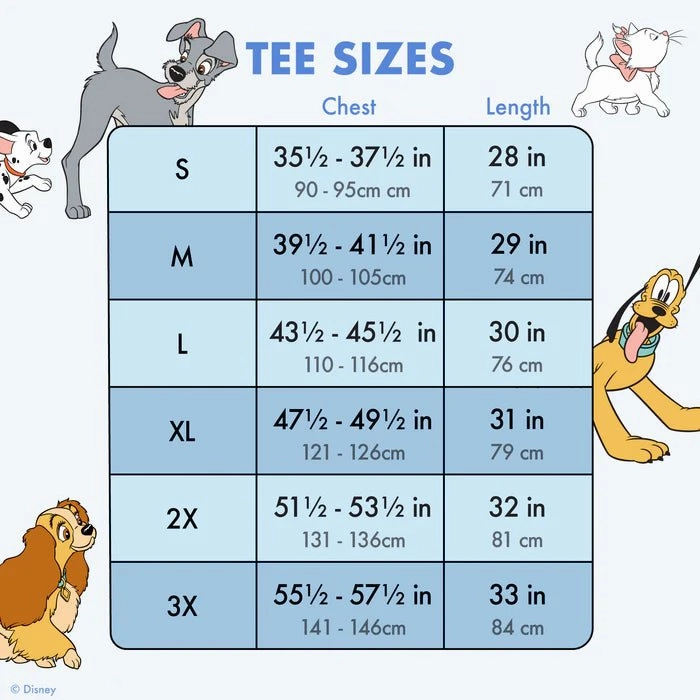 Loungefly x Disney Dogs & Cats Unisex Tee