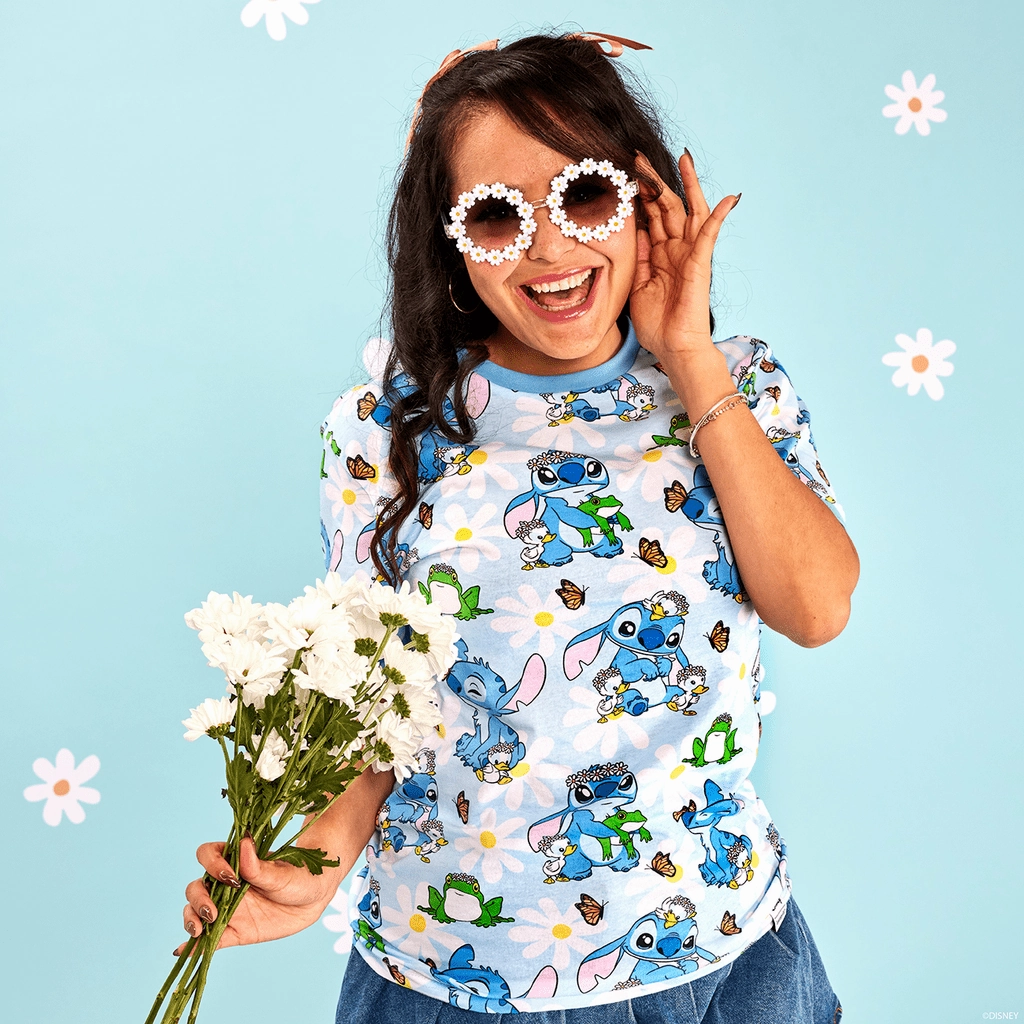Loungefly x Disney Lilo and Stitch Springtime Unisex T-Shirt