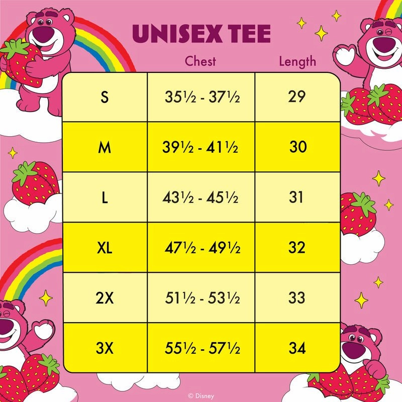 Loungefly x Disney Pixar Toy Story Lotso Rainbow AOP Unisex T-Shirt