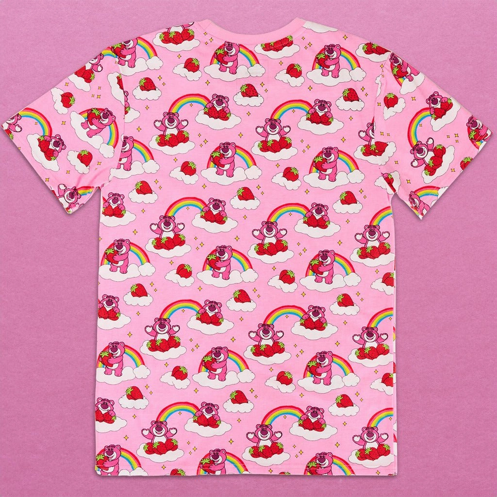 Loungefly x Disney Pixar Toy Story Lotso Rainbow AOP Unisex T-Shirt