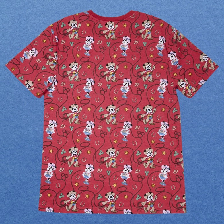 Loungefly x Disney Western Mickey and Minnie Unisex T-Shirt