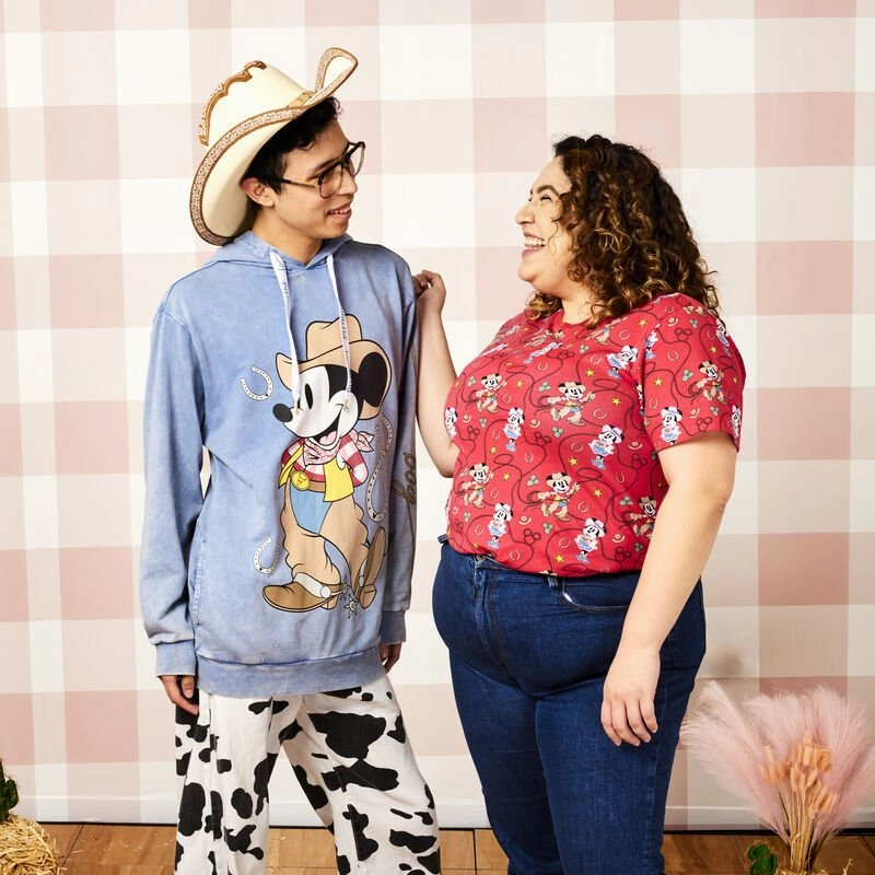 Loungefly x Disney Western Mickey and Minnie Unisex T-Shirt