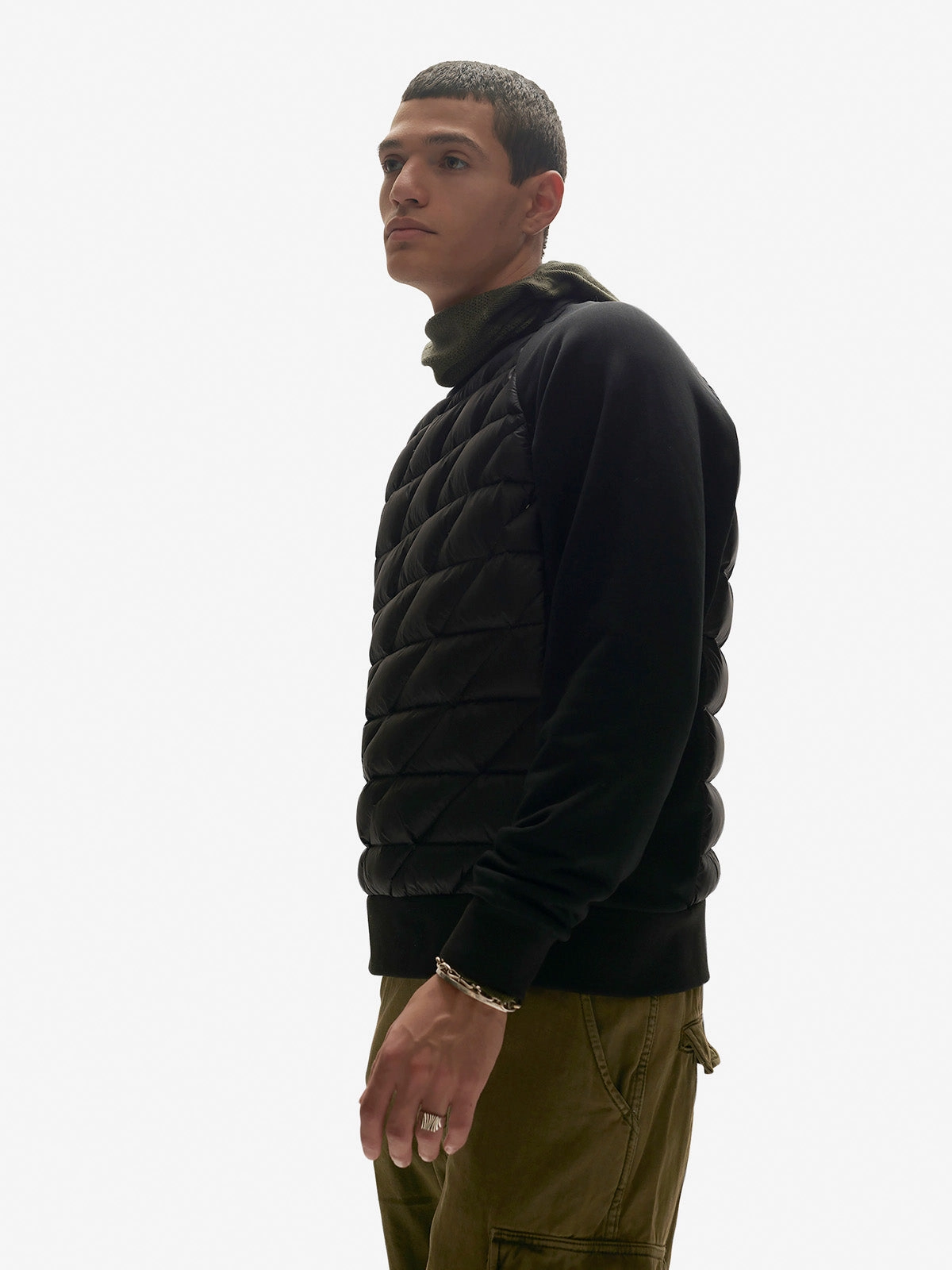 M Down Crew Sweater - Black