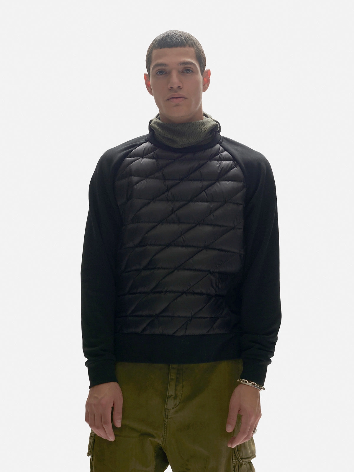 M Down Crew Sweater - Black