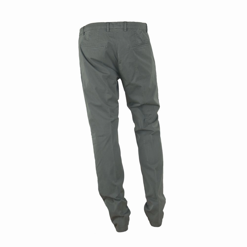 Made in Italy Elegant Summer Italian Cotton Men's Trousers