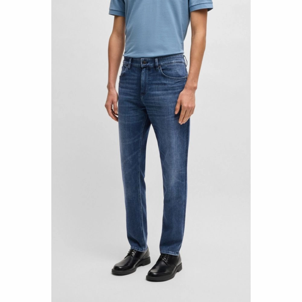 Maine regular-fit jeans in blue Italian denim