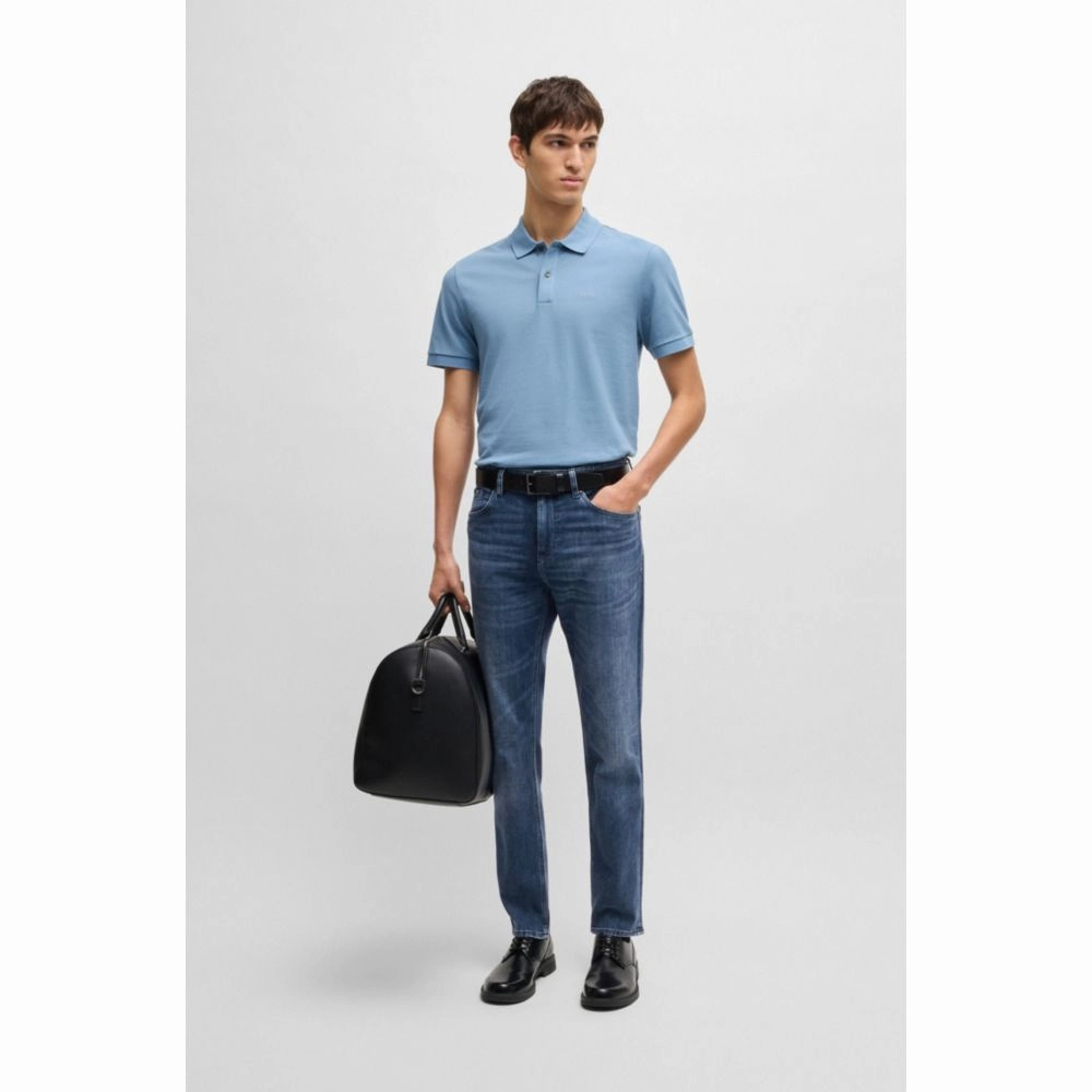 Maine regular-fit jeans in blue Italian denim