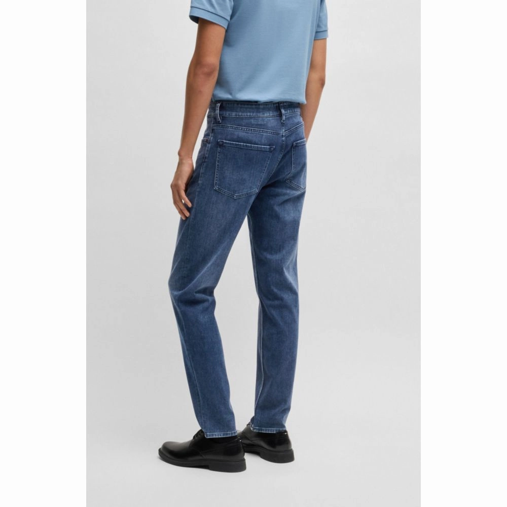 Maine regular-fit jeans in blue Italian denim