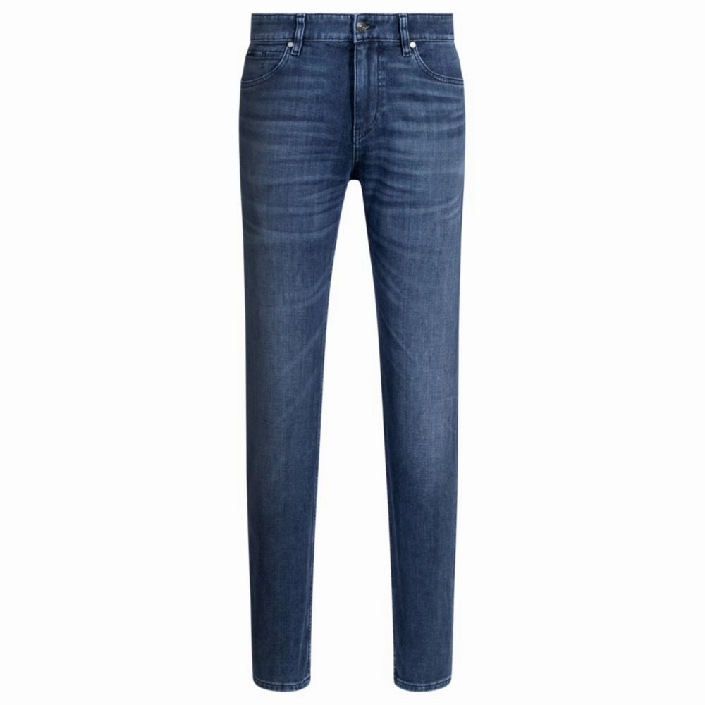 Maine regular-fit jeans in blue Italian denim