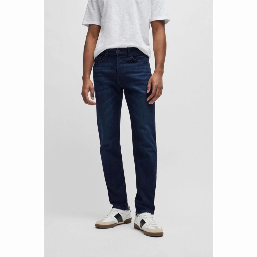 Maine Regular-fit jeans in dark-blue comfort-stretch denim