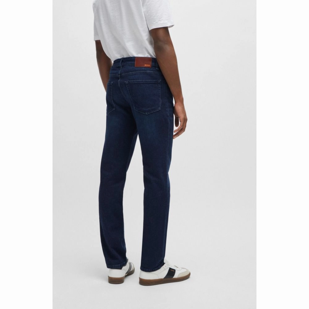 Maine Regular-fit jeans in dark-blue comfort-stretch denim