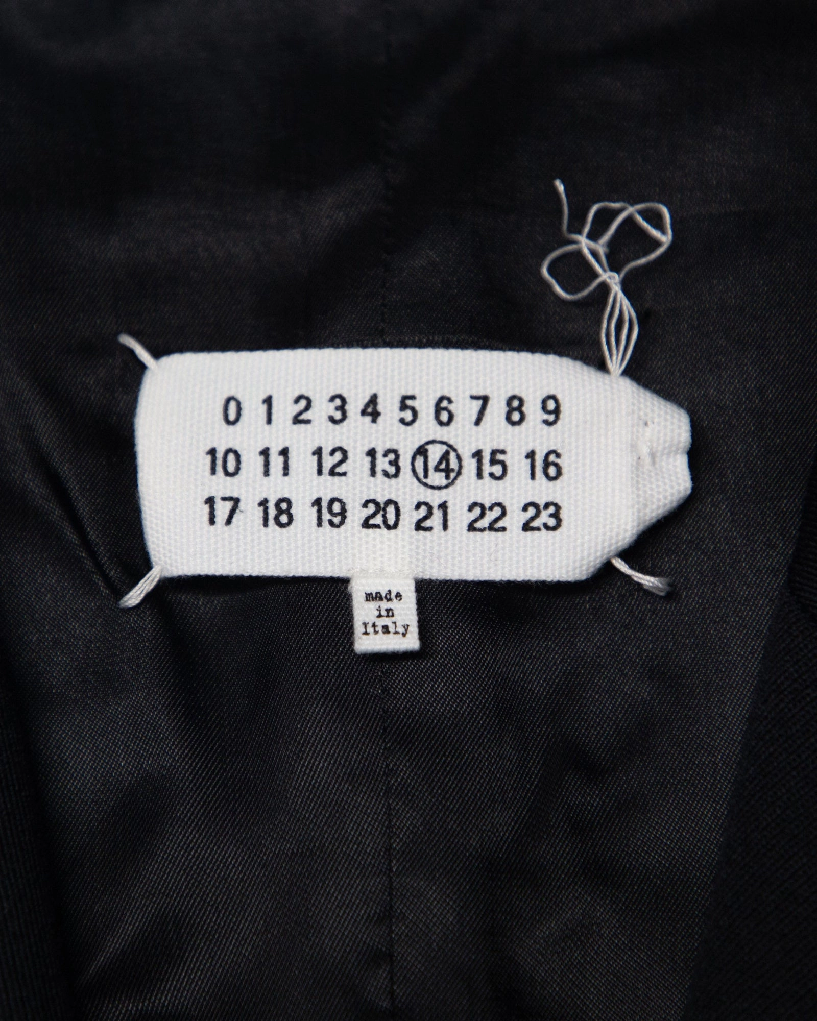 Maison Margiela Shoulder-Padded Blazer in Black Wool