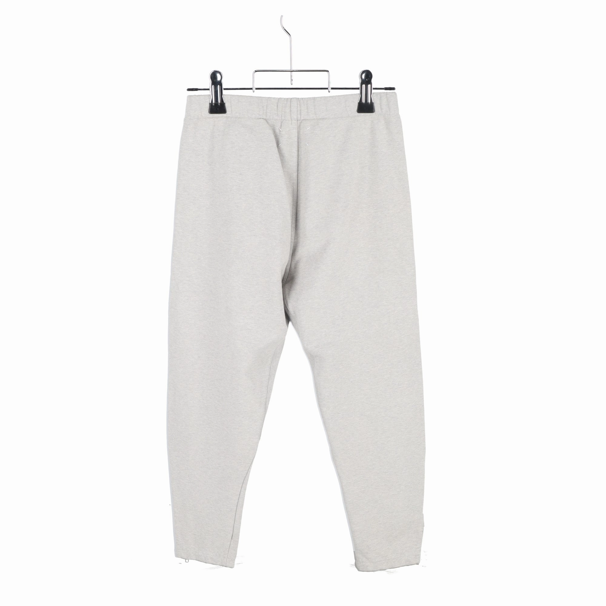 Maison Margiela Zipper Detail Track Pants in Grey Cotton