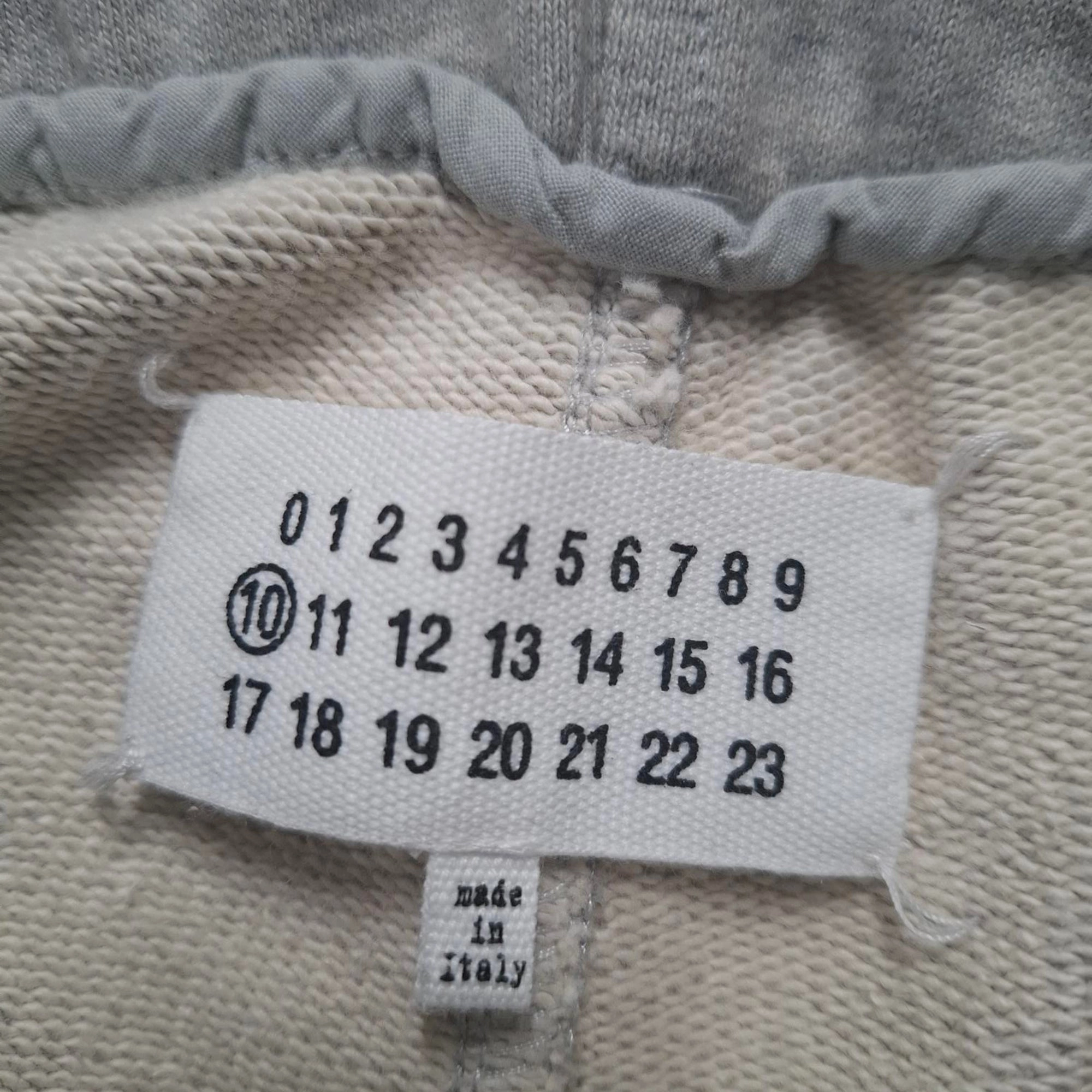 Maison Margiela Zipper Detail Track Pants in Grey Cotton
