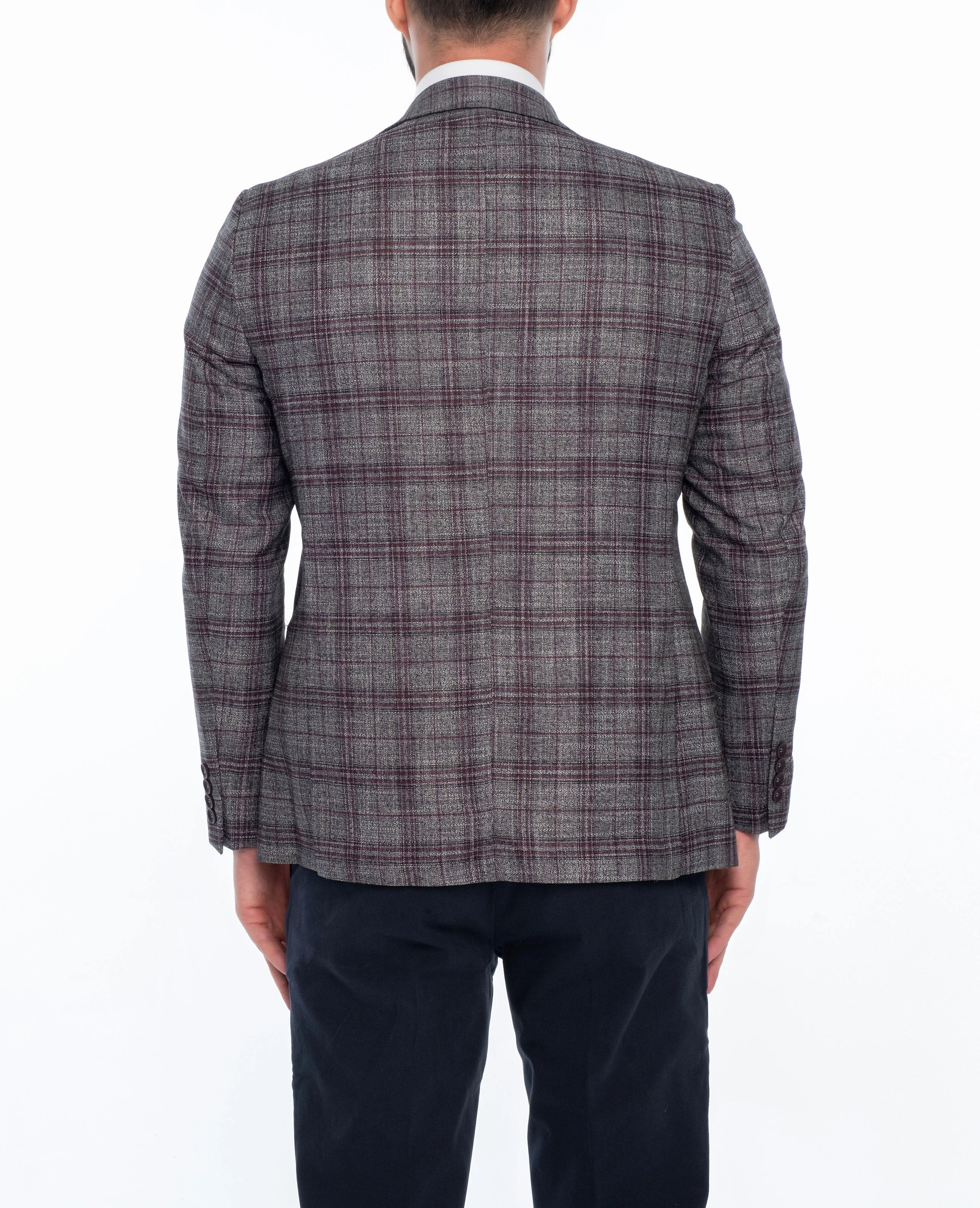 MAISON REGULAR FIT PLAID SPORT COAT